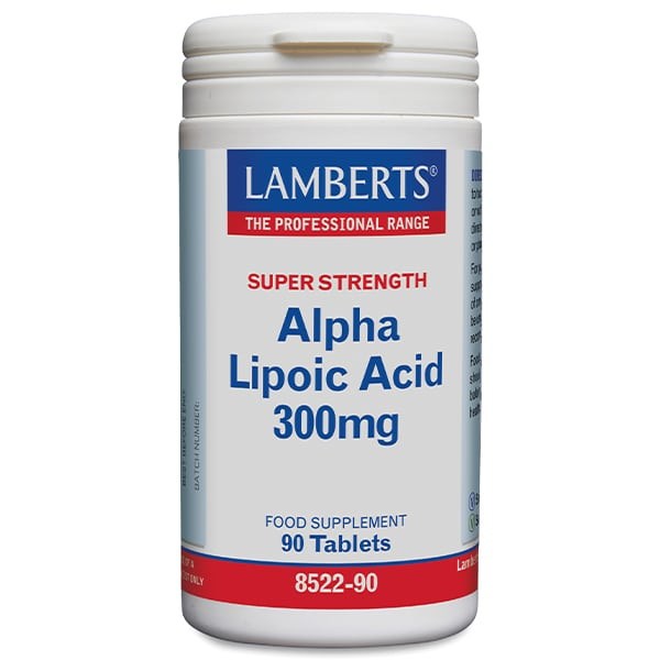 Lamberts Alpha Lipoic Acid 300mg, 90tabs Αντιοξειδωτικό Συμπλήρωμα Άλφα Λιποϊκού Οξέως, 90 Ταμπλέτες